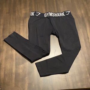 Gymshark black fitted cropped capris